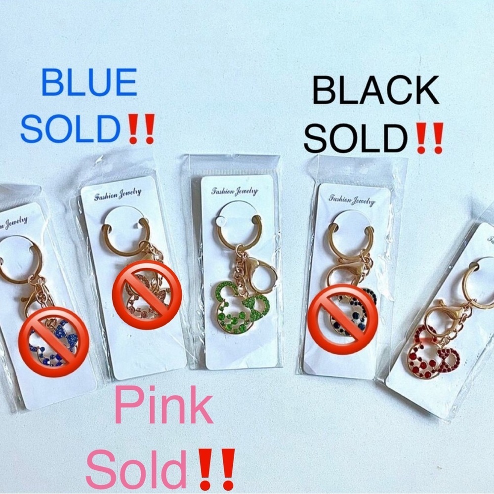 Disney CHOOSE ONE: Minnie Mouse Keychain Bag Charm NWT